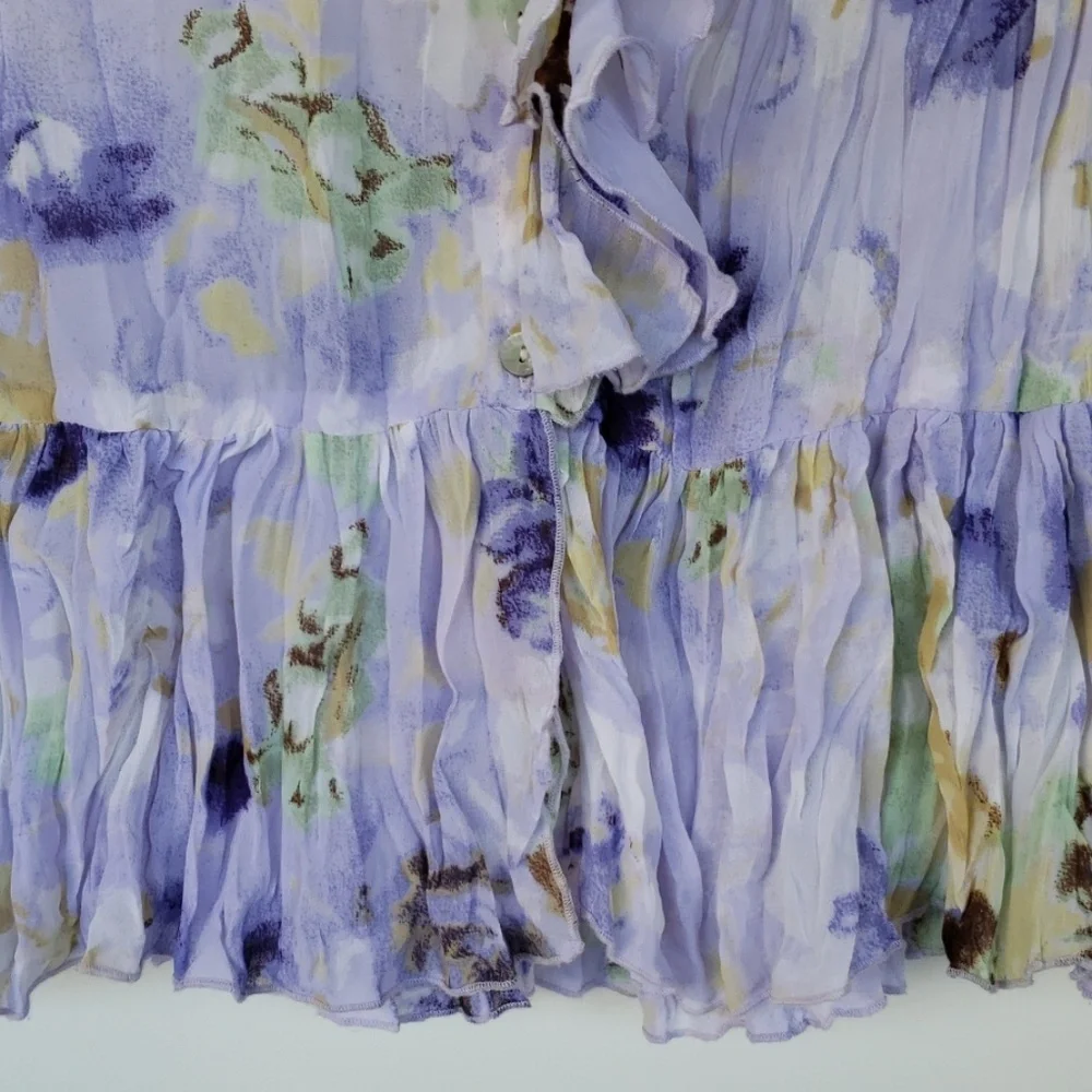 Anthropologie Violet & Claire Ruffle Blouse size M - Picture 5 of 5